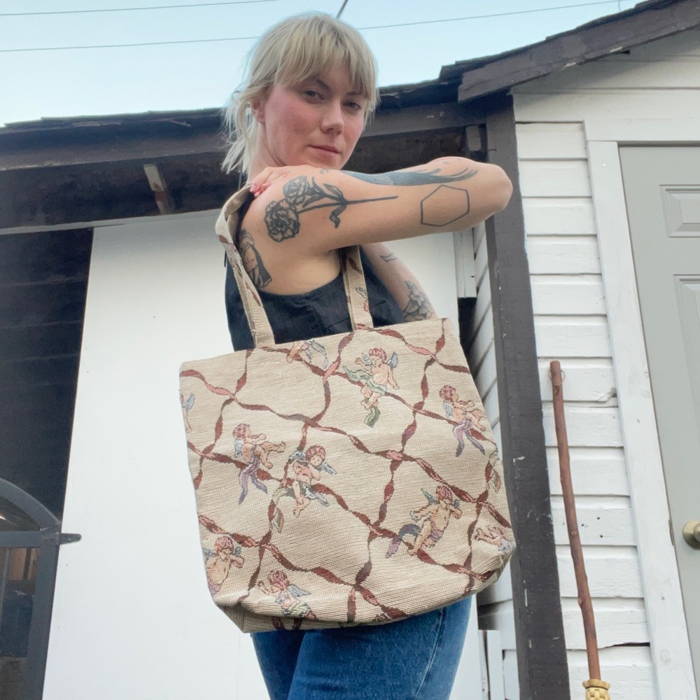Cute cherub bag / tote